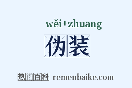 伪装是什么意思的图片